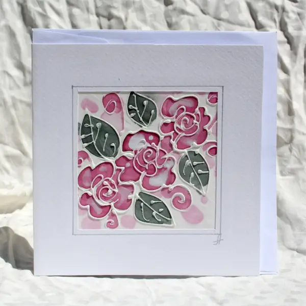 Картичка "Царицата на цветята - Розата"