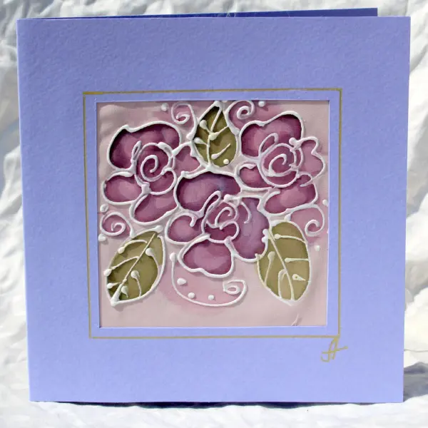 Картичка "Царицата на цветята - Розата"