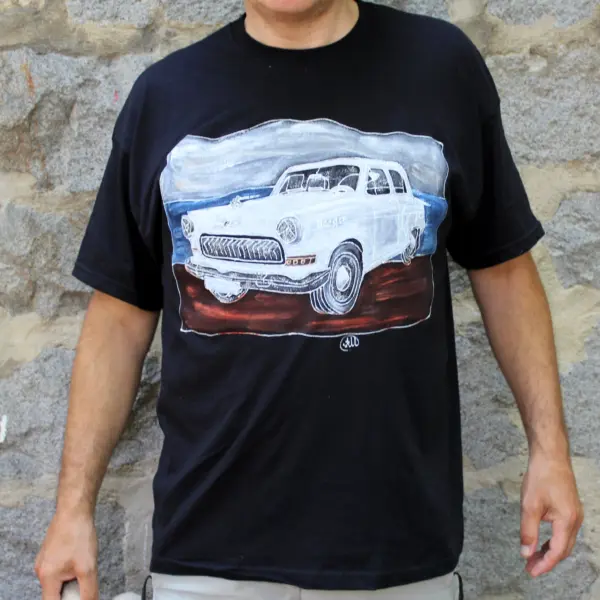 "Газ-21"- Волга и руското знаме.