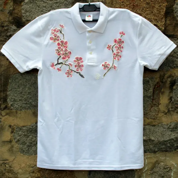 Рolo-Тишарка с цвят на "Японска Вишна"