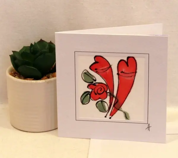 "Влюбени сърцати балони" 15/15см.