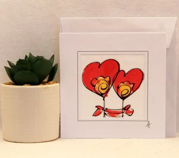 "Картичка за влюбени" 15/15см.