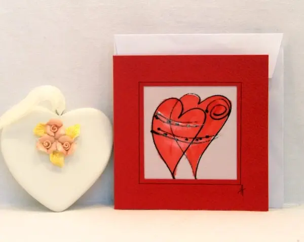 "Картичка за влюбени" 15/15см.