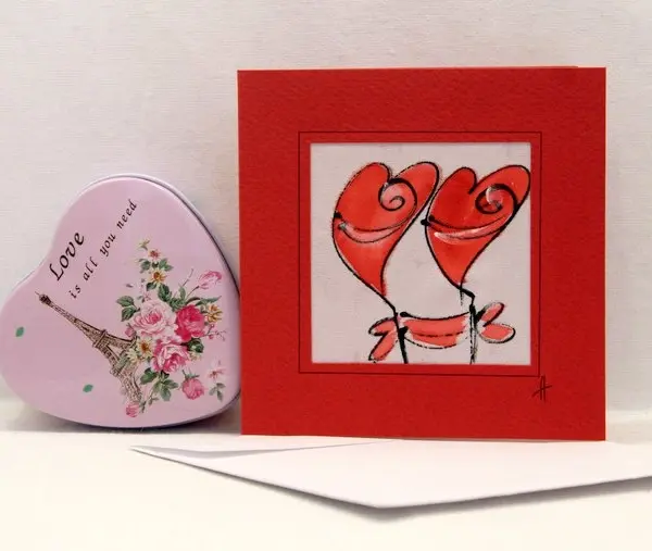 "Картичка за влюбени" 15/15см.