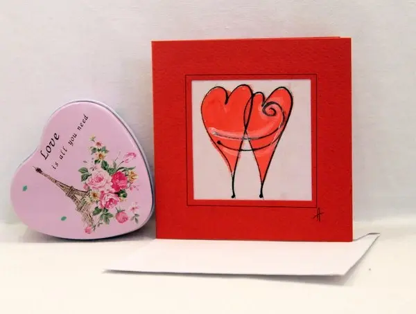 "Картичка за влюбени" 15/15см.