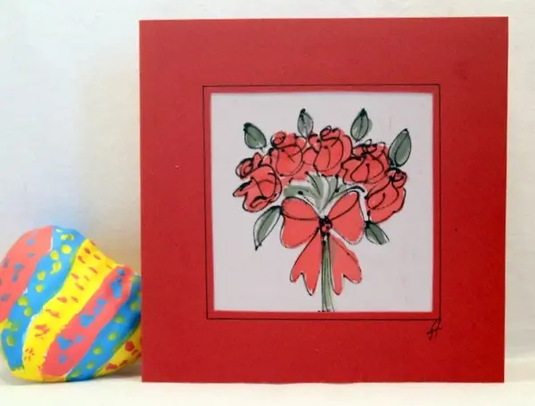 "Празничен букет с рози"