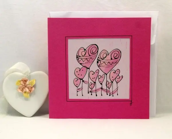 "Влюбени сърцати балони"